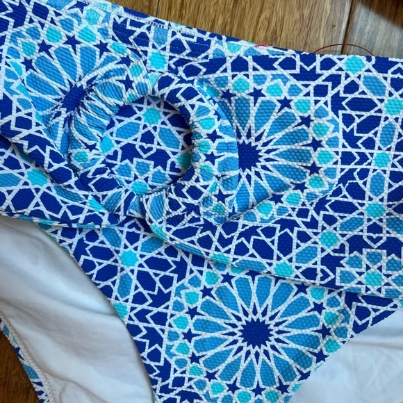 Alexandra Miro high-rise bikini Dorit Blue Print New - Picture 8 of 14